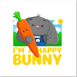 I'm A Happy Bunny Posters and Art